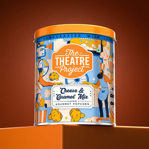 Cheese & Caramel Gourmet Popcorn Tin | Pack of 2 x 75g Pack of 2