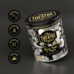 Black Truffle & Pepper Gourmet Popcorn Tin | 42g Pack of 1