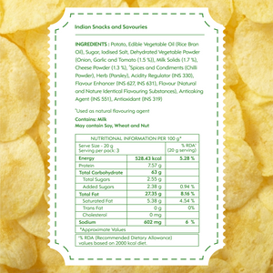 New York Pizza Kettle Cooked Chips | Pack of 6 x 93g Pack of 6