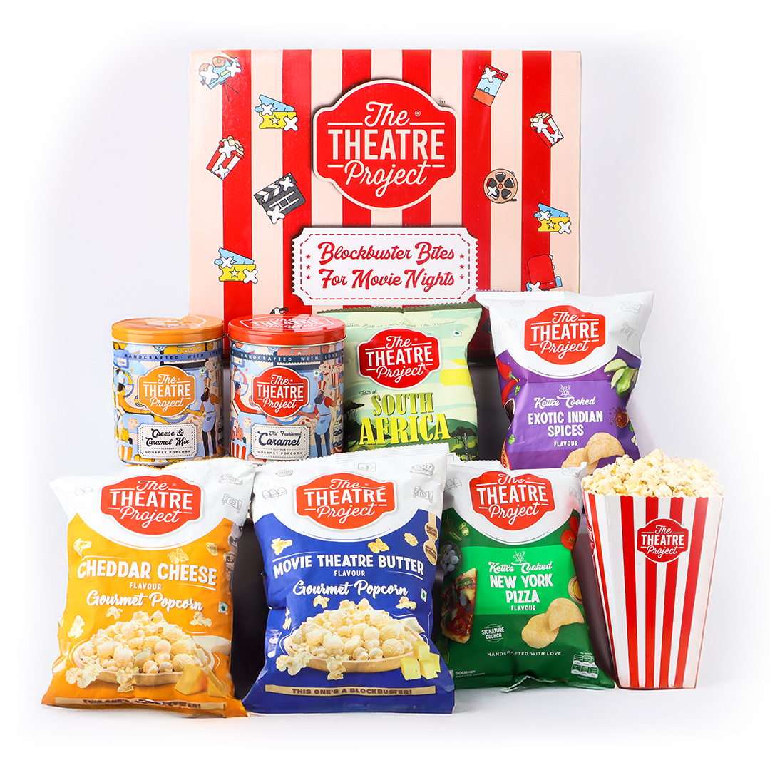 Movie Night Popcorn and Chips Box - Box of 7