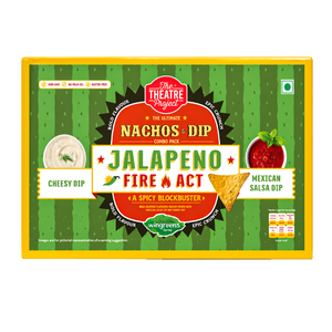 Jalapeno Nachos with 2 Dips | Pack of 1 x 140g The Theatre Project