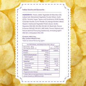 Exotic Indian Spices Kettle Cooked Chips | Pack of 12 x 42g Pack of 12