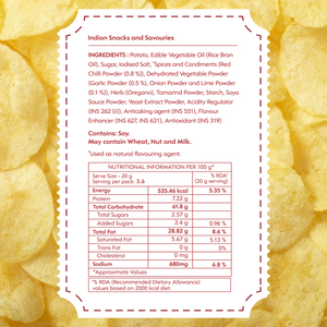 Piri Piri & Lime Kettle Cooked Chips | Pack of 6 x 93g Pack of 6