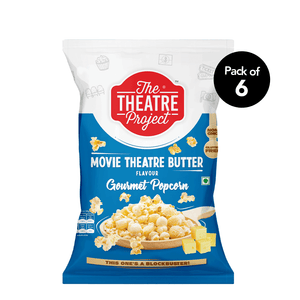Movie Theatre Butter Gourmet Popcorn | Pack of 6 x 45g Pack of 6