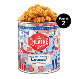 Old Fashioned Caramel Gourmet Popcorn Tin | Pack of 2 x 95g Pack of 2