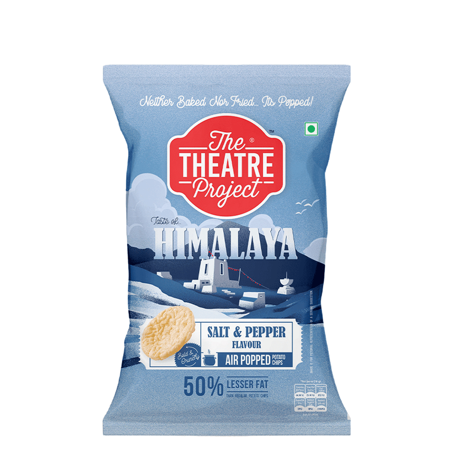 Salt & Pepper Air Popped Chips | 55g | Rs 90