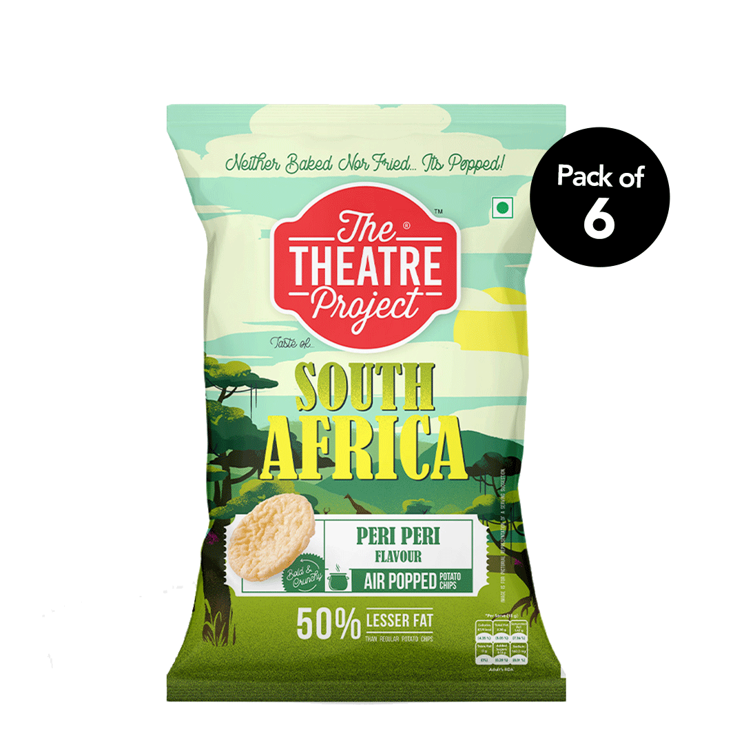 Piri Piri Air Popped Chips | Pack of 6 x 55g Pack of 6