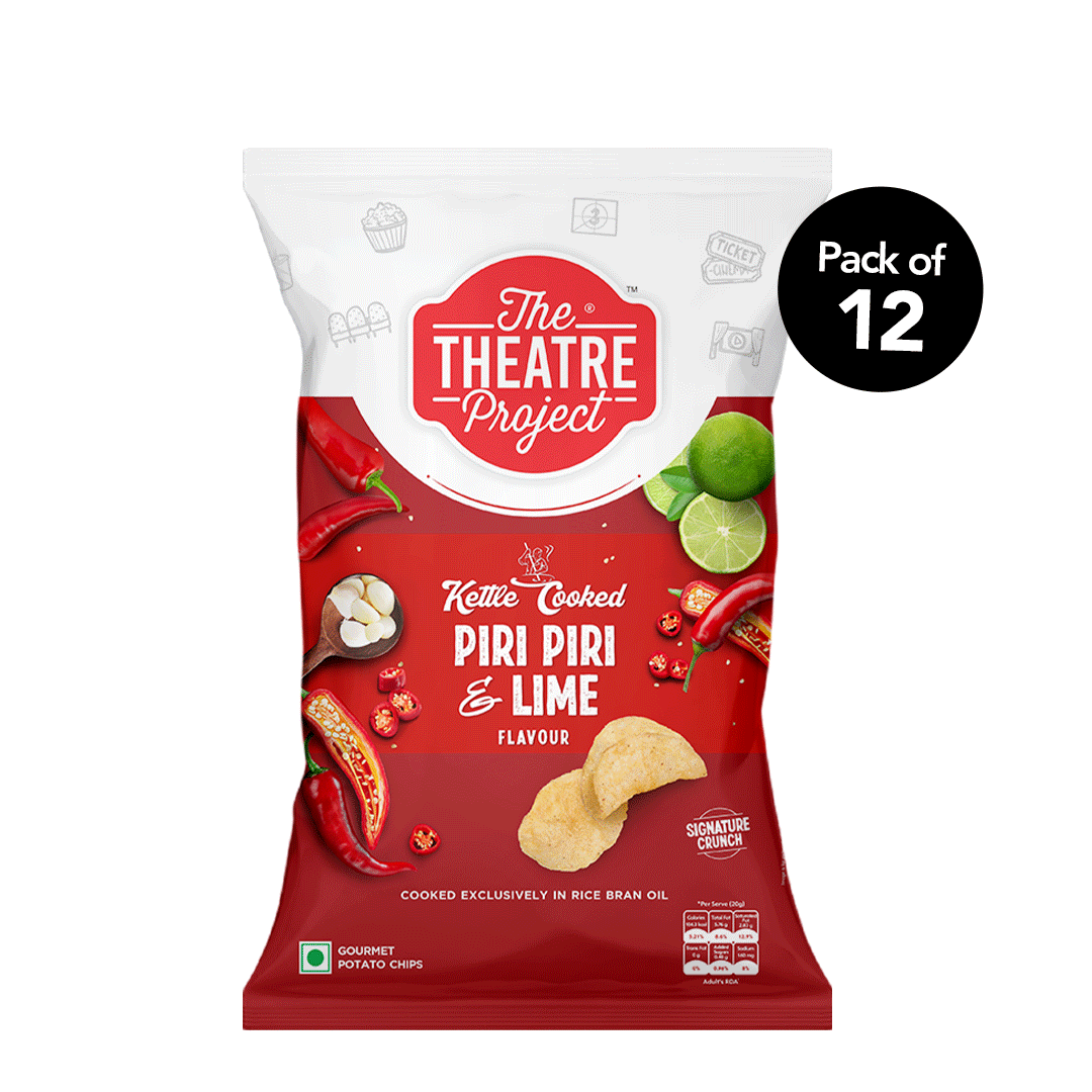 Piri Piri & Lime Kettle Cooked Chips | Pack of 12 x 42g Pack of 12