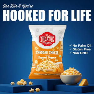Cheddar Cheese Gourmet Popcorn | Pack of 10 x 60g Pack of 10