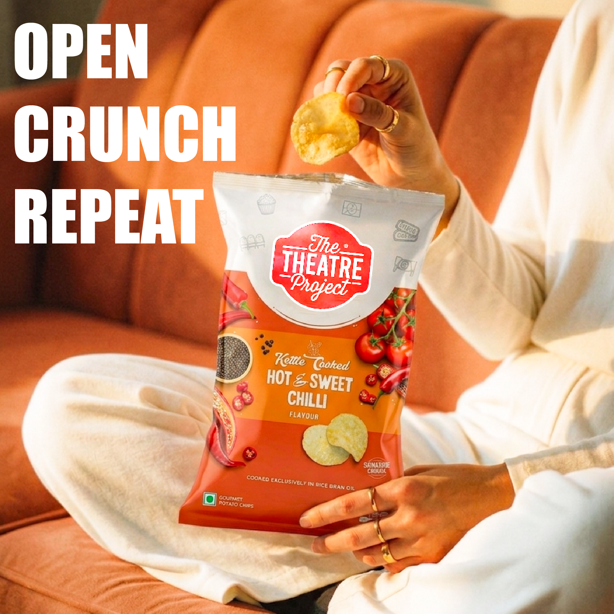 Hot & Sweet Chilli Kettle Cooked Chips | 72g | Rs 60 Pack of 1