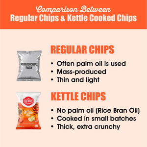 Hot & Sweet Chilli Kettle Cooked Chips | Pack of 6 x 93g Pack of 6