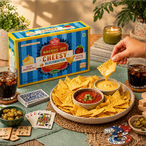 Cheesy Nachos with 2 Dips Combo Box | Pack of 4 x 140g The Theatre Project