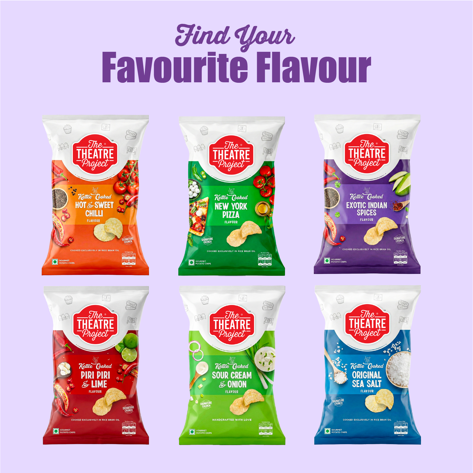 Exotic Indian Spices Kettle Cooked Chips | Pack of 12 x 42g Pack of 12