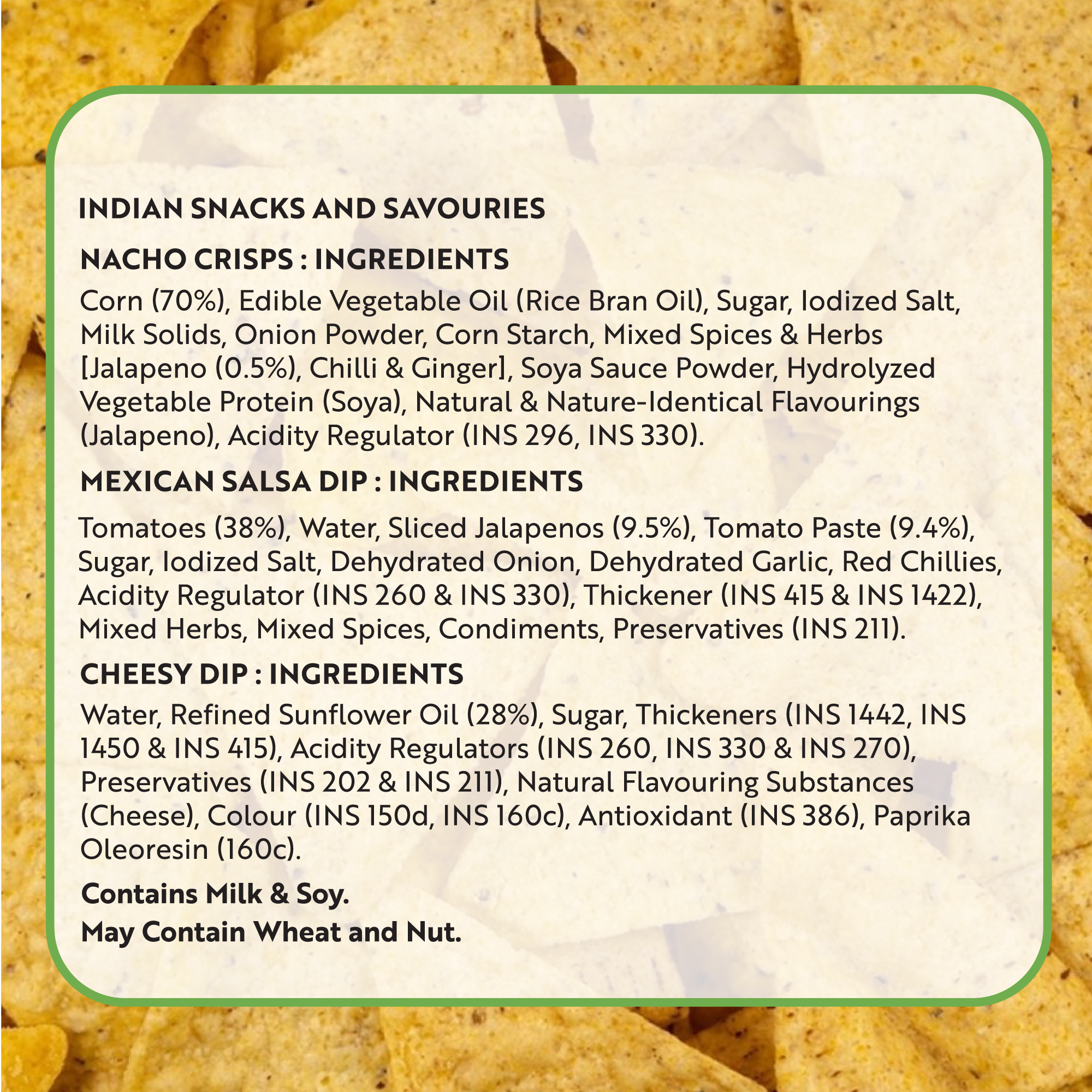 Jalapeno Nachos with 2 Dips The Theatre Project