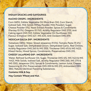 Cheesy Nachos with 2 Dips Combo Box | Pack of 4 x 140g The Theatre Project