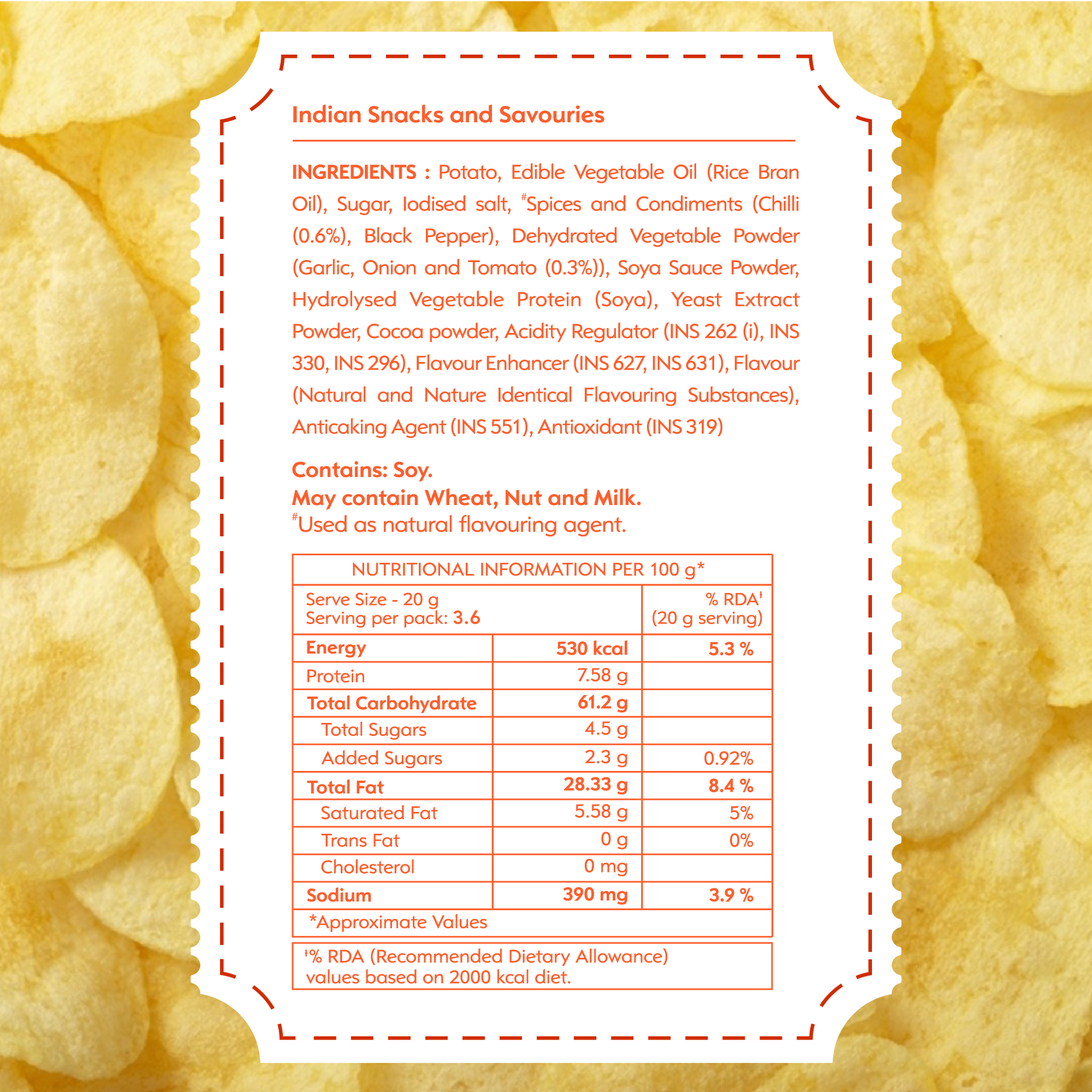 Hot & Sweet Chilli Kettle Cooked Chips | 72g | Rs 60 Pack of 1