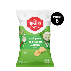 Sour Cream & Onion Kettle Cooked Chips | Pack of 6 x 93g Pack of 6