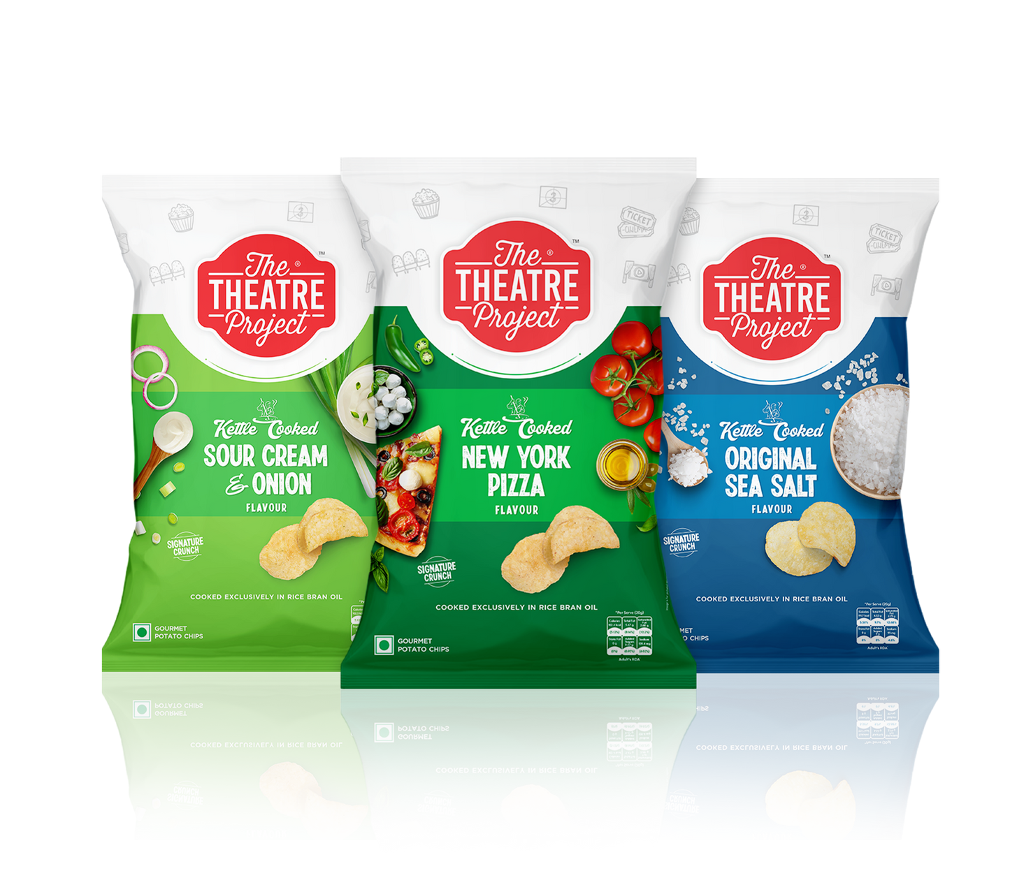 LIGHTER SIDE Potato Chips Box (Sour Cream & Onion/ Original Sea Salt/New York Pizza)